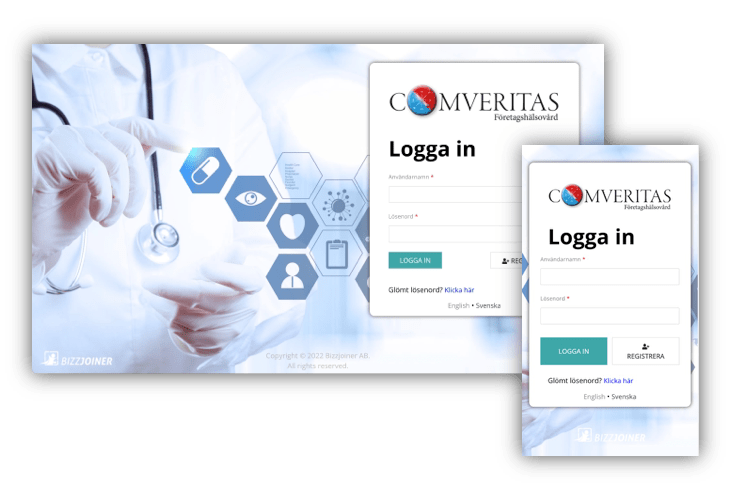Customer portal solutions for Corporate Healthcare companies